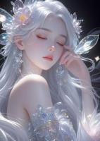 她是美人，白发也惊春