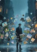 在雨中等待的陌生人