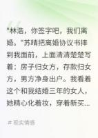 妻子给小三一个亿给我一块钱