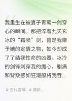 为救天下，我杀夫证道后他重生了