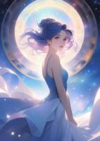 潇潇雨歇，云开月明